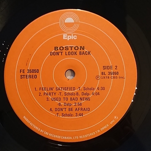 Boston - Don't Look Back LP - Picture 8 of 8